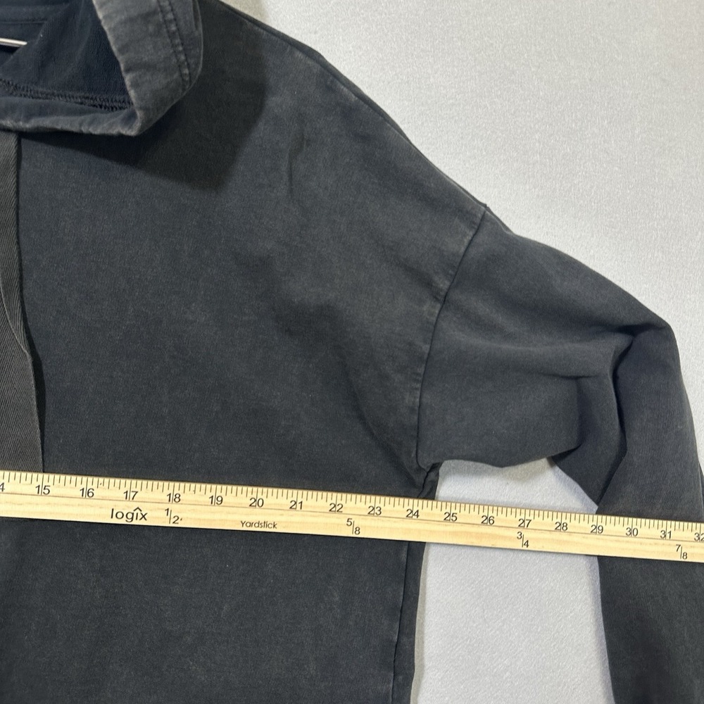 Aerie Sweatshirt Sunwashed Desert Hoodie Oversized Smoked Gray Women's Large - Picture 4 of 8